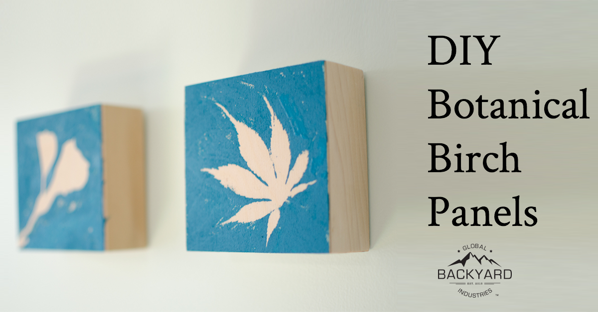 DIY Wall Art Botanical Birch Wood Panels Global Backyard Industries