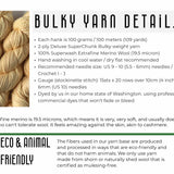 "Fall Forest" Bulky-weight Chunky Yarn - Hand-dyed 100% merino wool