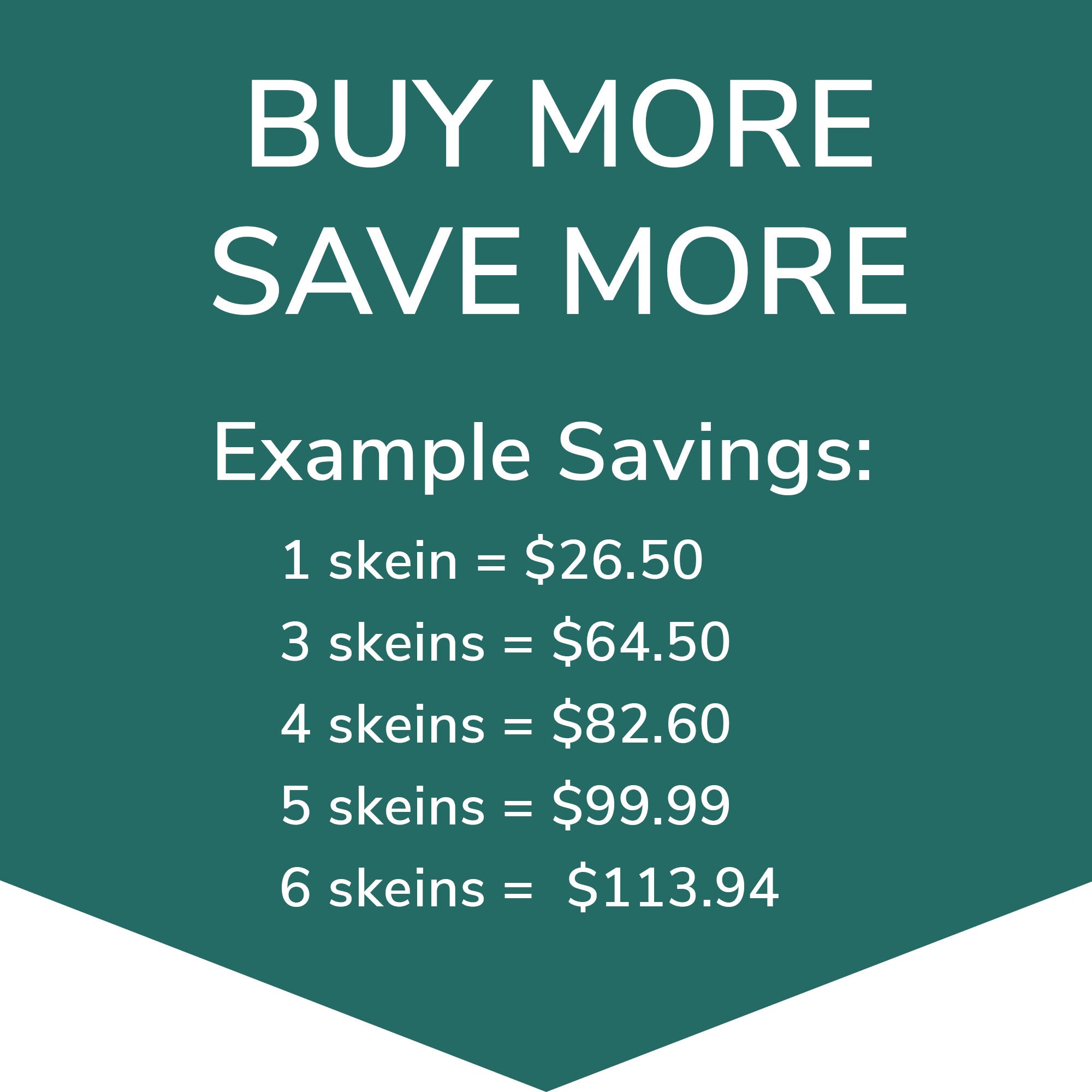 buy more yarn and save more money