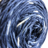 shibori sock yarn cake close up