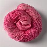 "Pretty in Pink" Tonal Pink Yarn in merino wool - Hand-dyed sock yarn