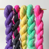 neon mini-skein set of five -- happy hour kit