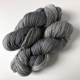 dark silver gray variegated sock yarn