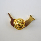 back closure of narwhal enamel pin