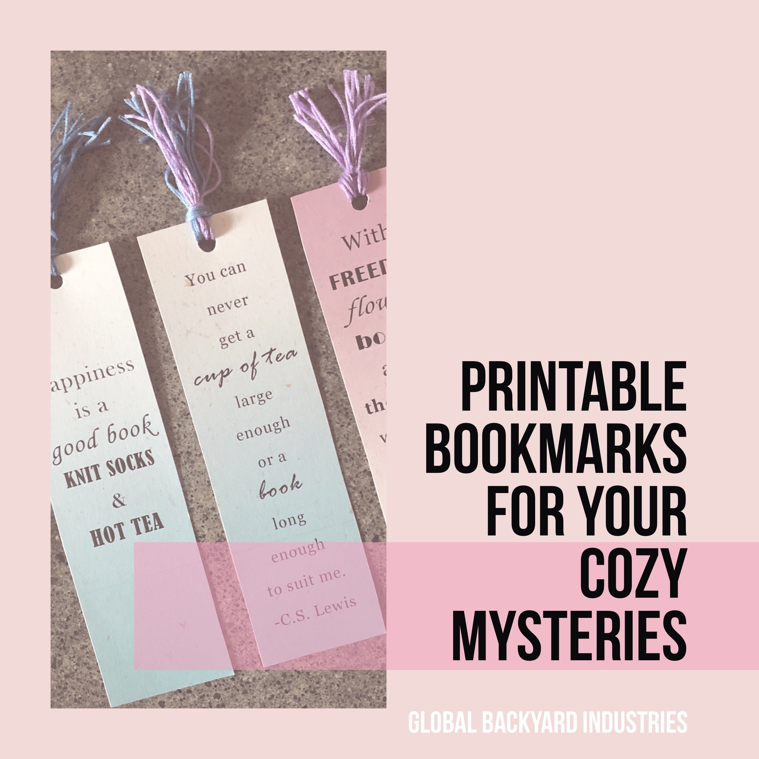 Our 5 Favorite Cozy Mysteries + Free Printable Bookmarks