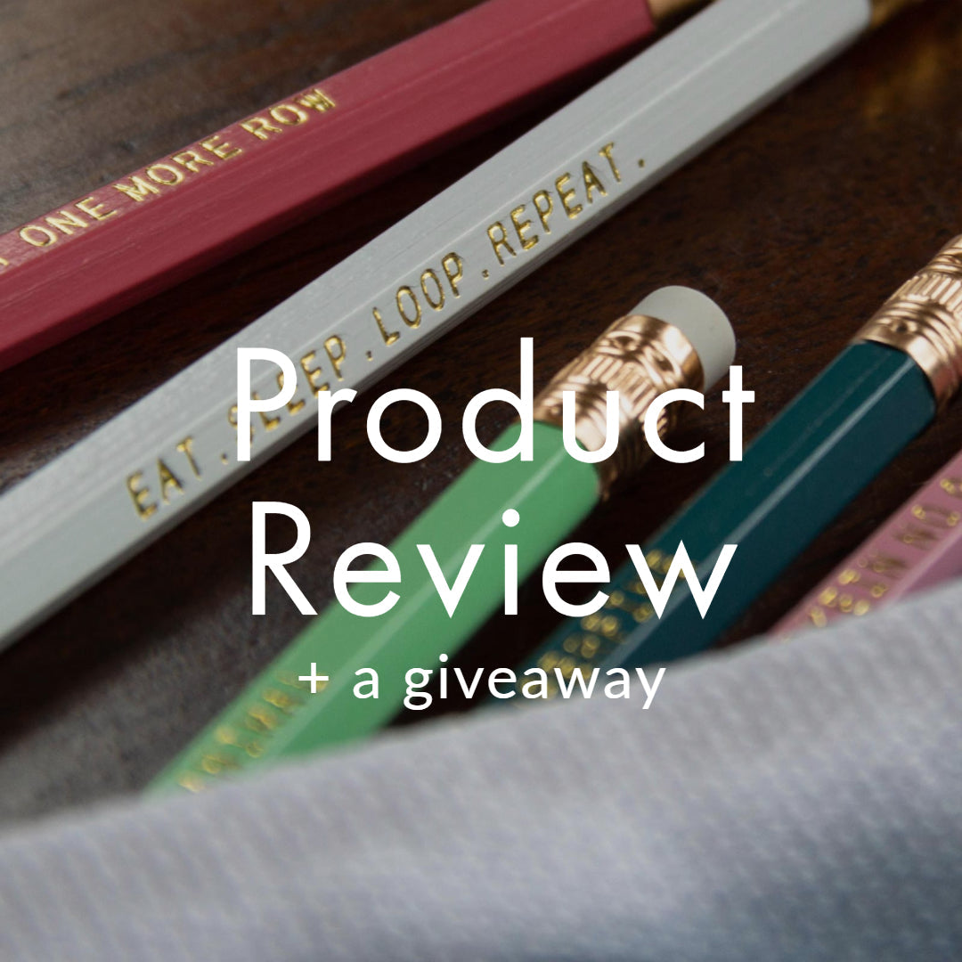 Product review of our zipper pouch and Yarn Love pencil set from Jesse at Home