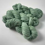 Artichoke sage bulky weight 2-ply merino wool yarn 