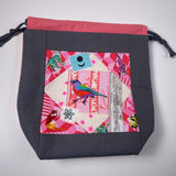 Project Bags with a Cat Theme - One of a Kind Originals