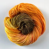 "Autumn Days" Chunky Merino Yarn in shades of orange, yellow and brown - hand-dyed