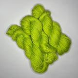 Polly Chartreuse Green Yarn - 2-ply Bulky-weight Chunky Merino Wool
