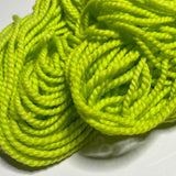 Polly Chartreuse Green Yarn - 2-ply Bulky-weight Chunky Merino Wool