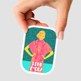 Zero F*cks Sticker - Vintage art waterproof large format label