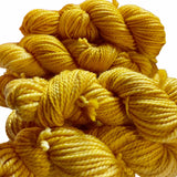 Six skeins of chunky yarn - hand dyed merino wool