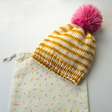 Chunky Hat Knitting Kit - Hand-dyed bulky merino yarn and an easy one-skein project