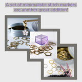 Yarn Notebook for Knitters and Crocheters with a lay-flat spiral binding - dot-grid paper