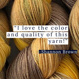 "Spicy Brown Mustard" - Buy one skein or Bundle & Save - Sock Yarn (Merino Wool/Nylon fingering weight) - Hand-Dyed in Fall Colors