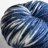 shibori sock yarn close up