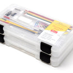 storage box set for craft supplies, fishing tackle, garage screws, and junk drawers