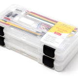 storage box set for craft supplies, fishing tackle, garage screws, and junk drawers