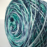close up of pacific coast yarn in a cake