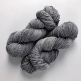 "Silver Fox" - Buy one skein or BUNDLE and save - DK Sock Yarn (merino/nylon light worsted weight) - Tonal Gray