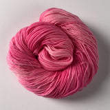 Pretty in Pink Fingering Weight Sock Yarn - Hand-dyed tonal