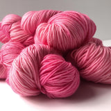 Pretty in Pink Fingering Weight Sock Yarn - Hand-dyed tonal