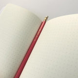 Notebook with Shibori blue and white print and dot grid paper