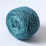 Surfs Up Blue Green Fingering Weight Sock Yarn in Extrafine Merino Wool Nylon Blend