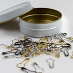 mixed metal removable stitch marker set