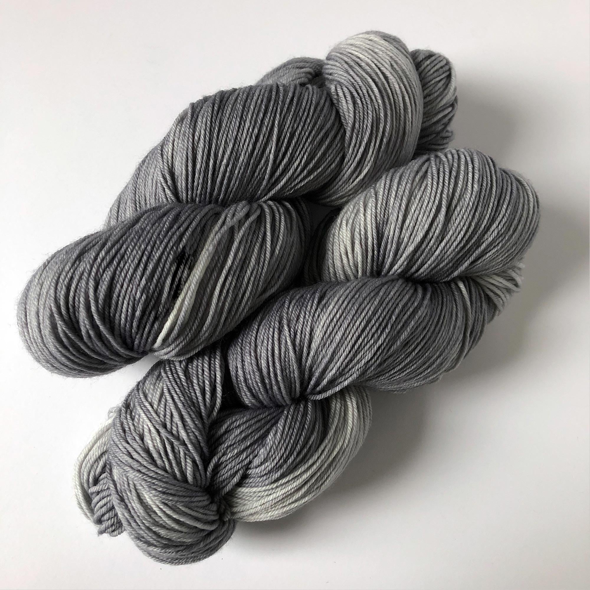 dark silver gray variegated sock yarn 