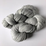 light silver gray slightly variegated yarn - extrafine merino/nylon fingering weight