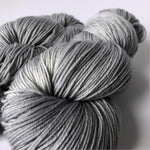slightly variegated silver yarn is almost tonal