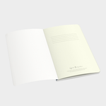 first page of notebook has room for your name