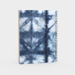 back cover indigo shibori spiral notebook