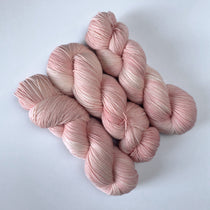 Cherry Blossom Pink Tonal Hand Dyed Yarn on an extrafine merino wool/nylon base