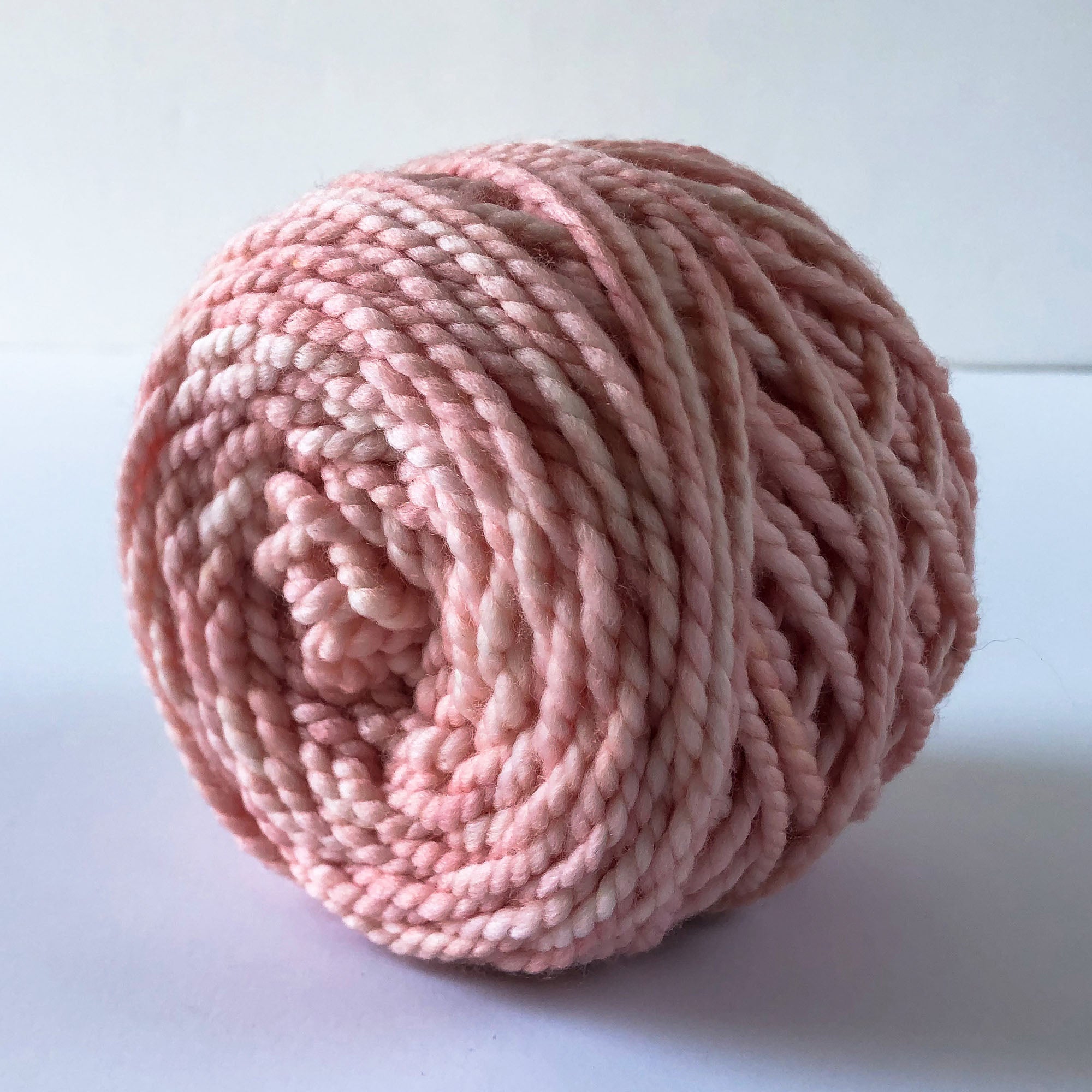 caked hand dyed tonal pink chunky weight yarn 