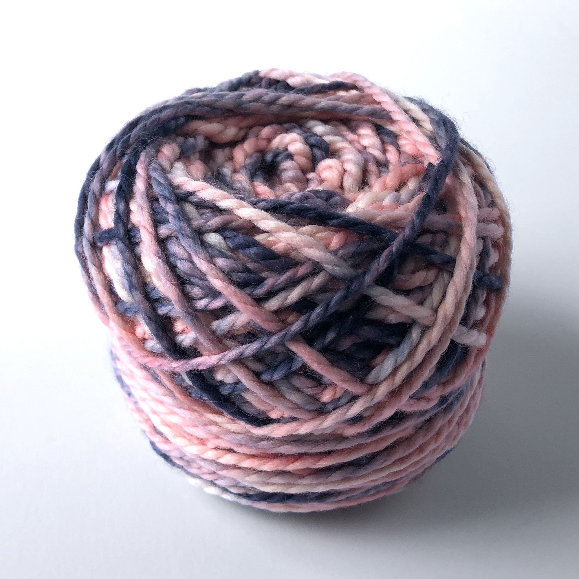 caked variegated chunky yarn - hand dyed in the pacific northwest