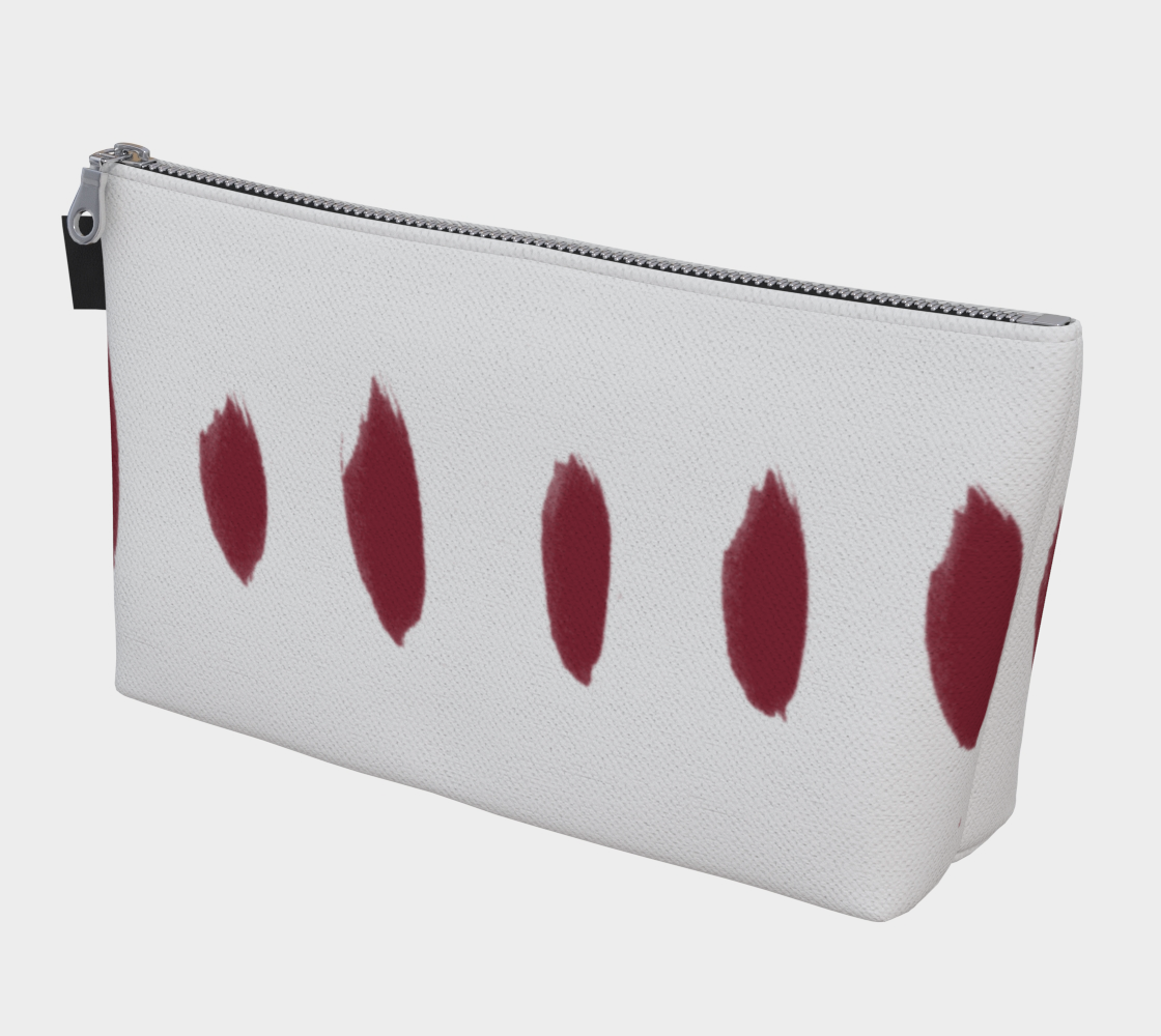 large project bag will hold lots of yarn - this one in white and red